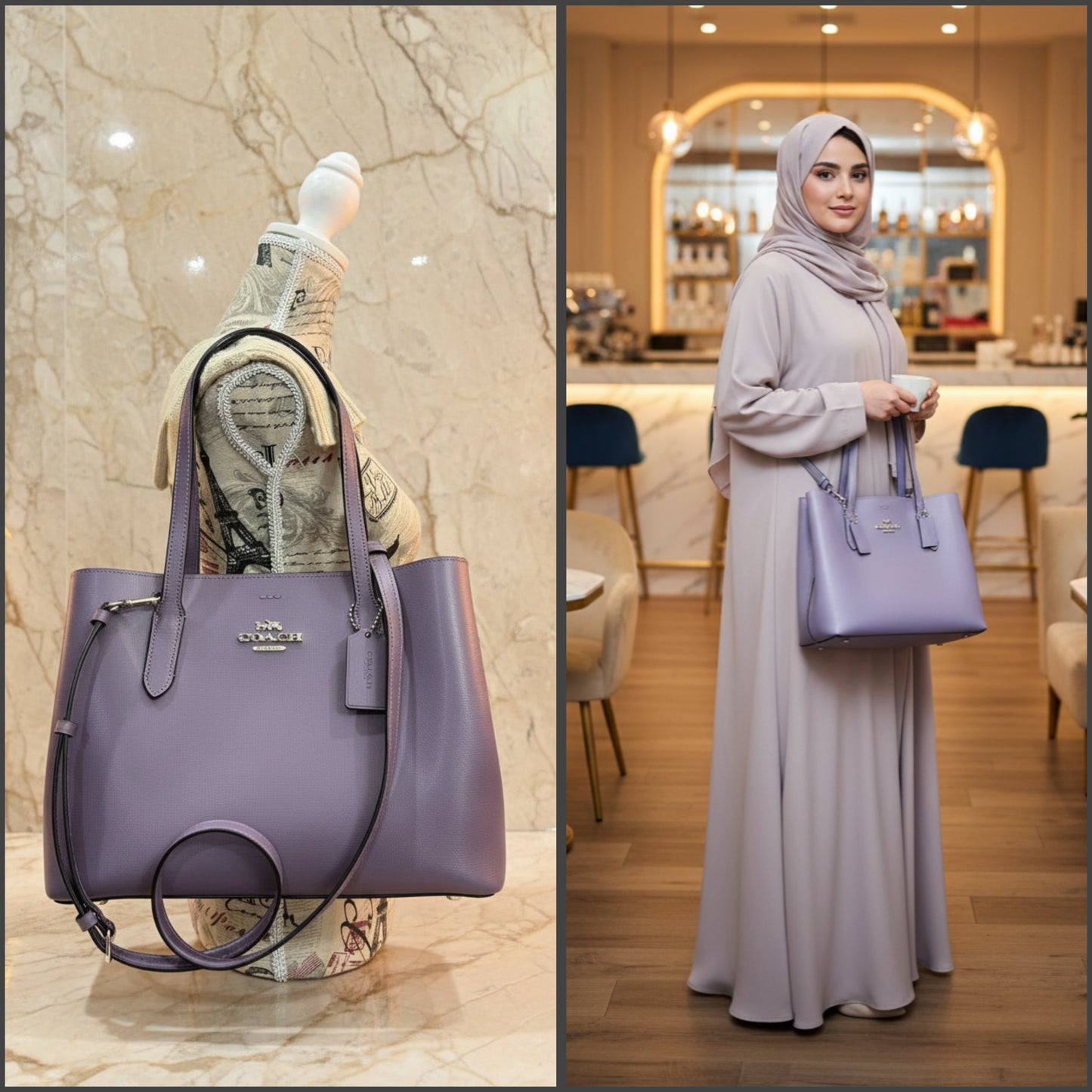 COACH AVENUE CARRYALL - DUSTY/LAVENDER COLOR