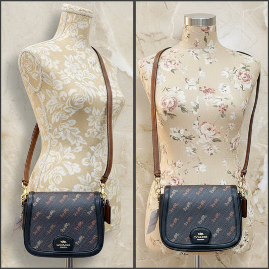COACH SADDLE CROSSBODY IN SIGNATURE HORSE & CARRIAGE PRINT