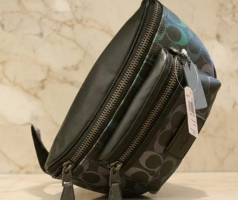 COACH WESTWAY WAISTPACK/CHEST BAG - GRAPHITE GREEN