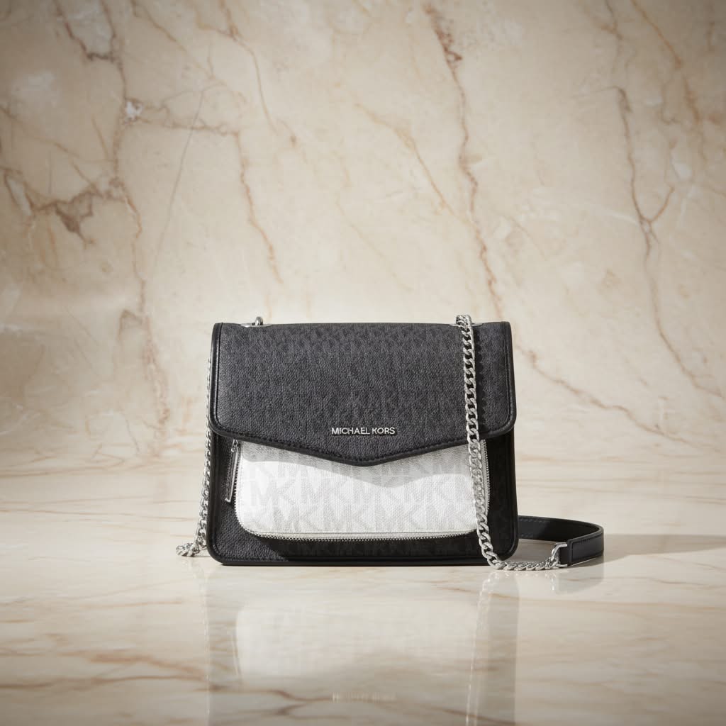 MICHAEL KORS REGINA MEDIUM FLAP CONVERTIBLE CHAIN SHOULDER BAG/CROSSBODY