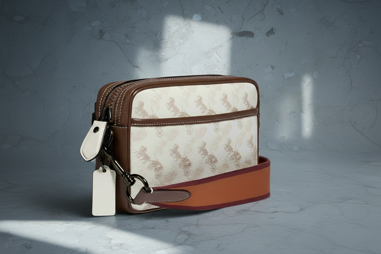 COACH ACADEMY CROSSBODY WITH HORSE & CARRIAGE PRINT