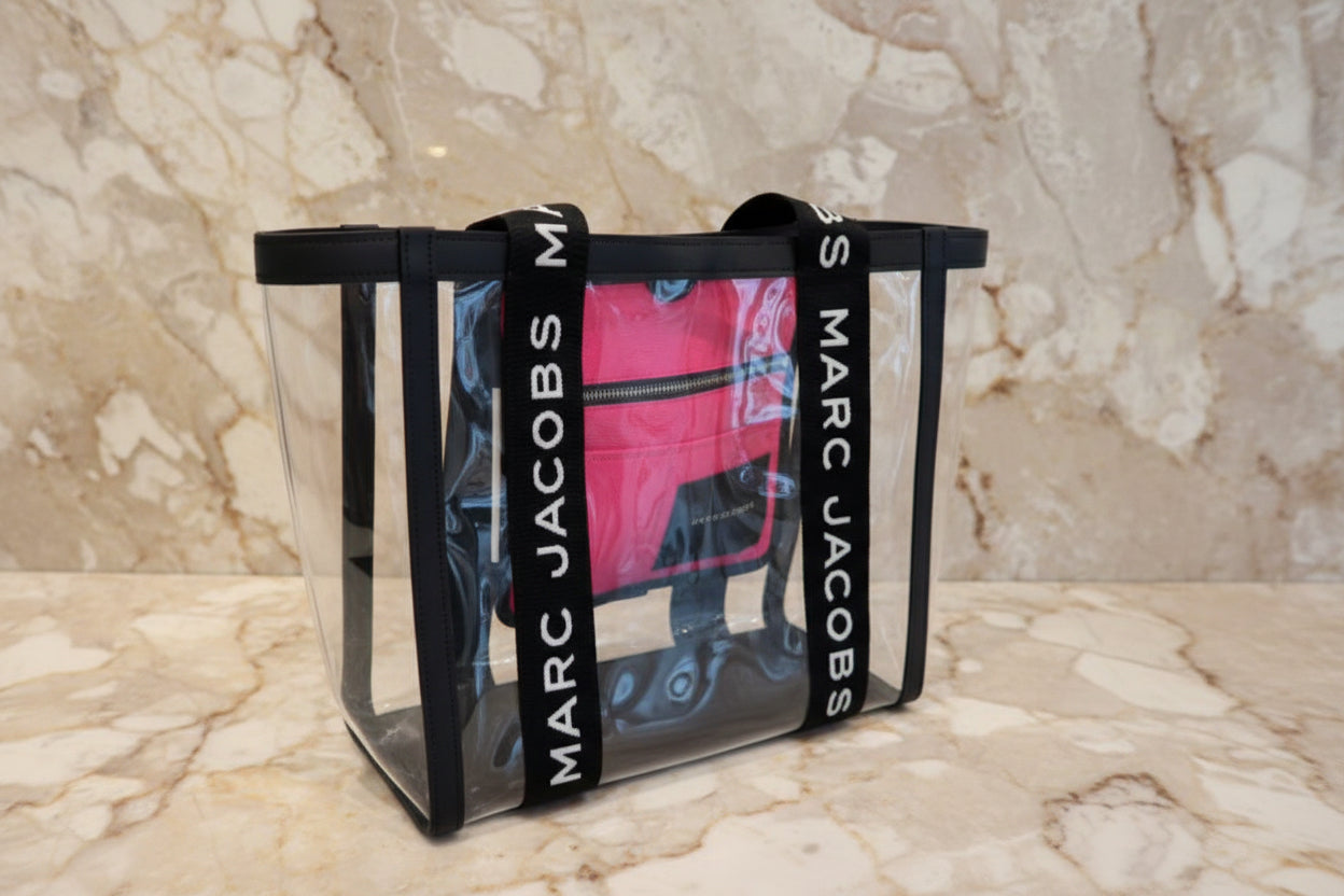 MARC JACOBS CLEAR TOTE - LARGE