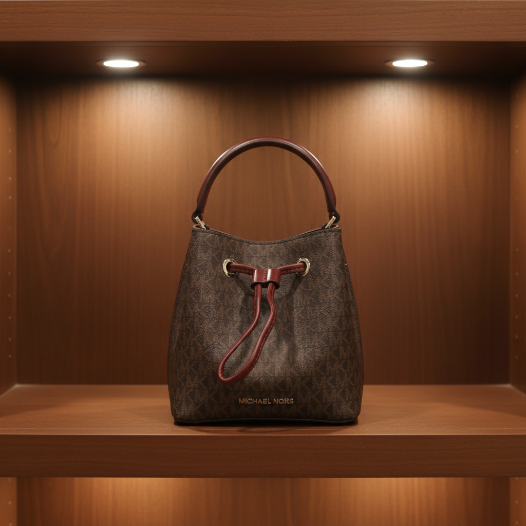 MICHAEL KORS SURI BUCKET IN SIGNATURE CANVAS