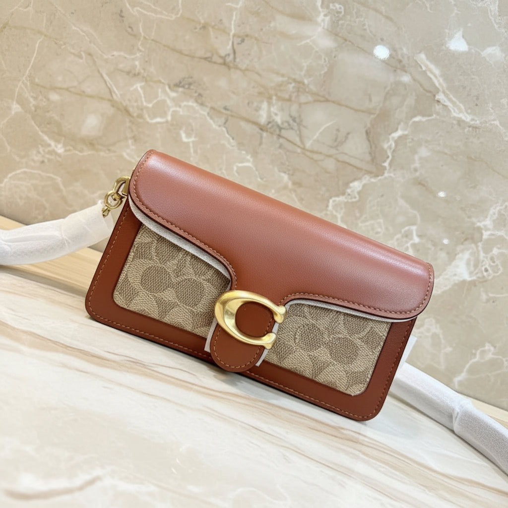 Coach Tabby Chain Clutch In Signature Canvas 21
