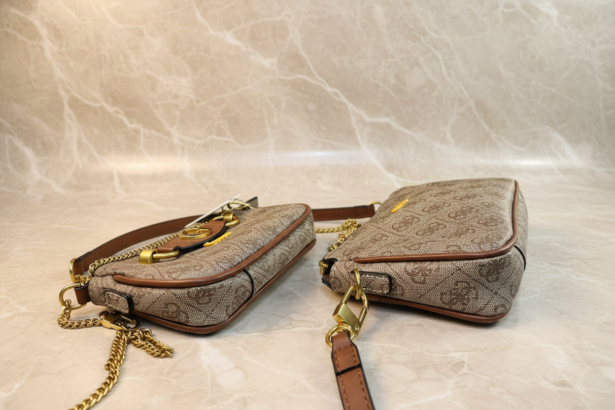 GUESS IZZY DOUBLE POUCH CROSSBODY