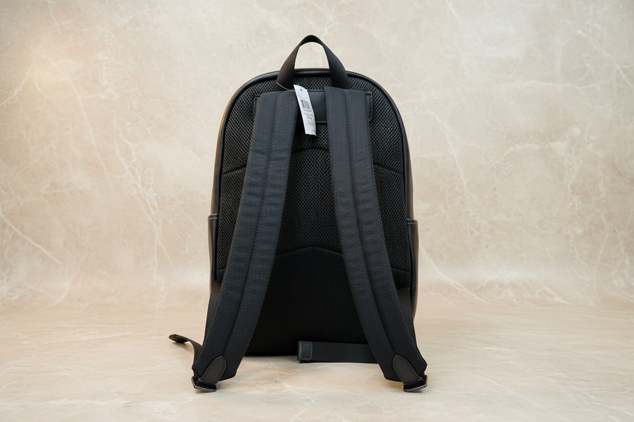 COACH LARGE BACKPACK - SIGNATURE CHARCOAL BLACK