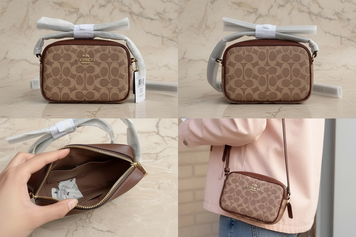 حقيبة كوتش ميني جيمي - تخفيضات! مع جزء صغير قابل للتقشير في الأمام - حقيبة كاميرا/حقيبة كروس بودي