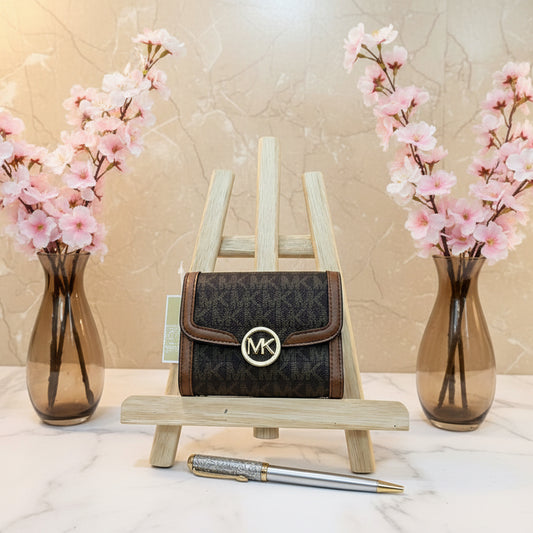 MICHAEL KORS SMALL LEIDA TRIFOLD WALLET ( FROM BOUTIQUE STORE )