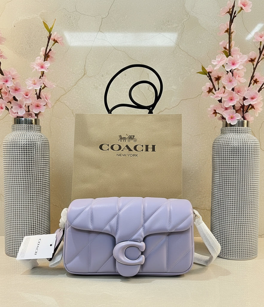 COACH PILLOW TABBY 18 WRISTLET/CROSSBODY - SOFTBPURPLE - NAPPA LEATHER