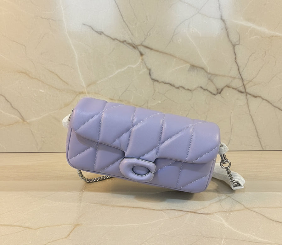 COACH PILLOW TABBY 18 WRISTLET/CROSSBODY - SOFTBPURPLE - NAPPA LEATHER