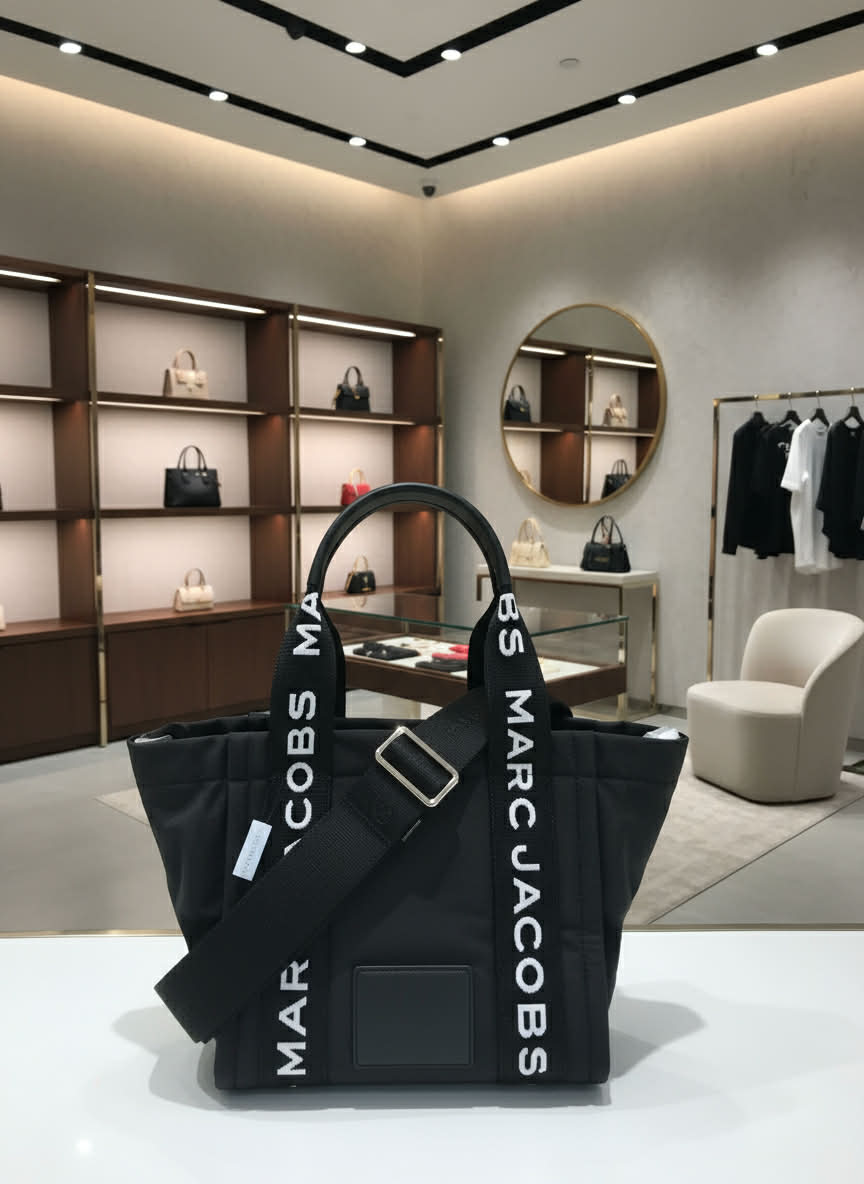 MARC JACOBS SMALL NYLON ZIP TOTE