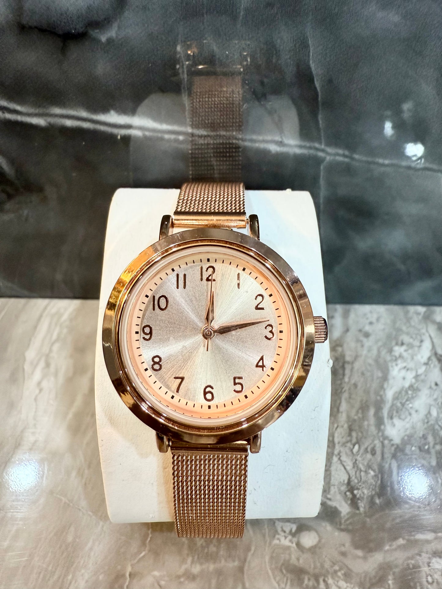 TIME N TRU - INTERCHANGEABLE SET MESH WATCH - ROSEGOLD