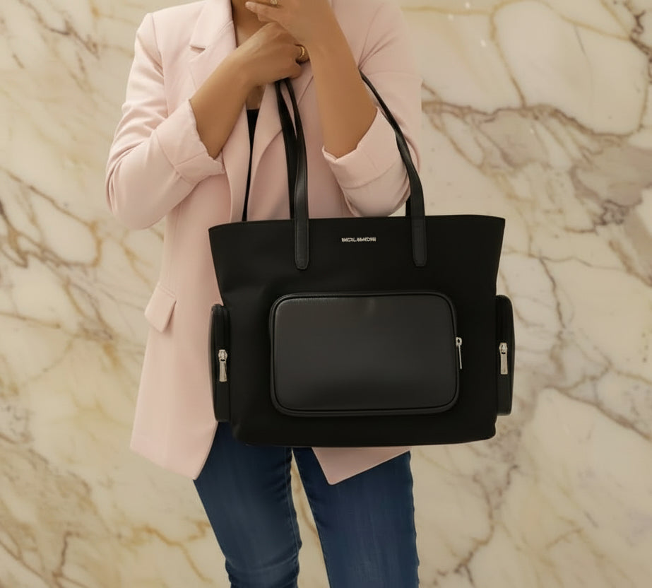 MICHAEL KORS KHAI LAPTOP TOTE - LARGE - BLACK