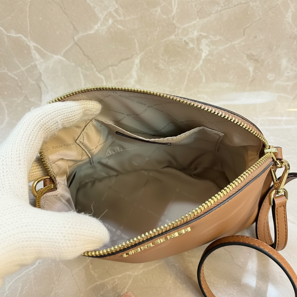 MICHAEL KORS SMALL DARIA 3 in 1 SATCHEL -  BROWN ACORN