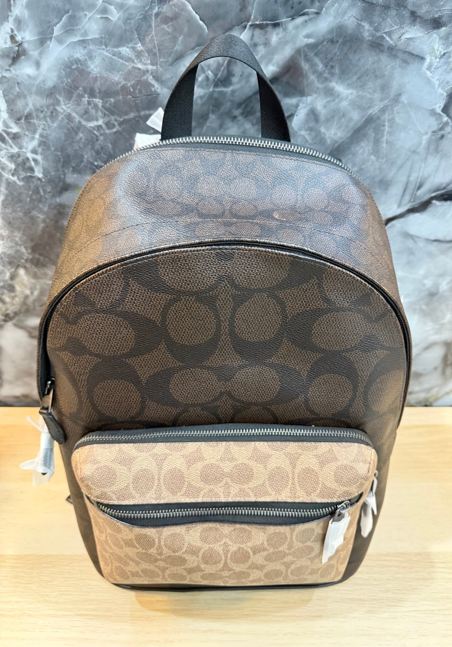 COACH MEN’S WEST BACKPACK IN BLOCKED SIGNATURE CANVAS