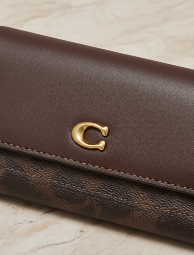 SALE‼️COACH MILA LONG SLIM FLAP WALLET ( FR. BOUTIQUE STORE - DISPLAY ITEM )