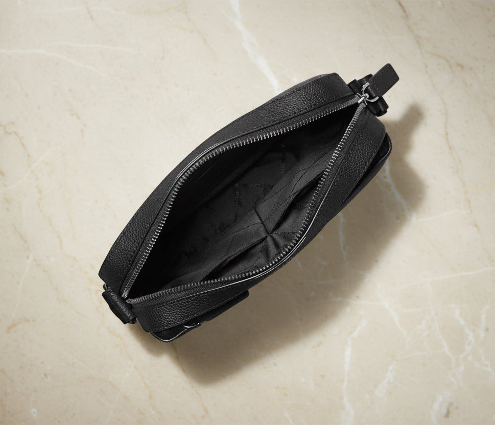 MICHAEL KORS COOPER EMBELISHED SIGNATURE LOGO UTILITY CROSSBODY