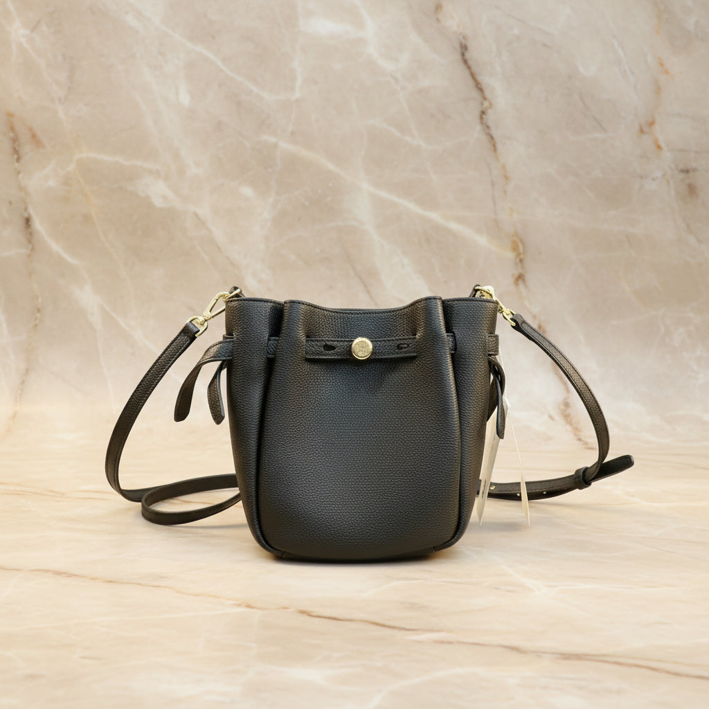 TORY BURCH MINI ROMY CROSSBODY - BLACK