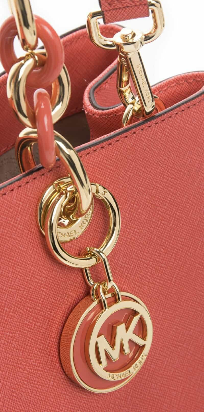 MICHAEL KORS CYNTHIA SATCHEL - SAFFIANO LEATHER -  RED - MEDIUM