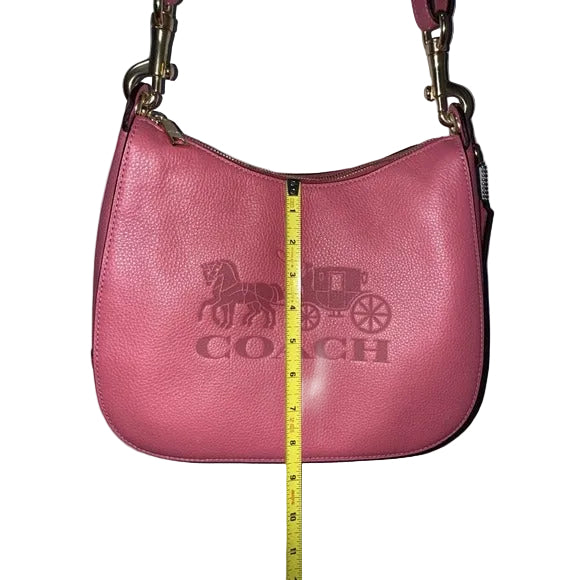 SALE‼️‼️COACH JES HOBO SHOULDER BAG - ROUGE/SILVER