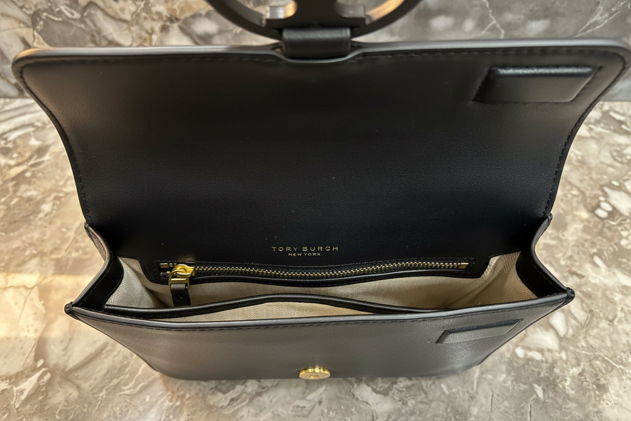 TORY BURCH MILLER CROSSBODY - BLACK