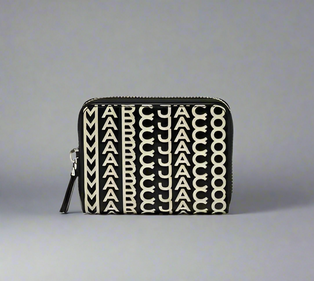 MARC JACOBS MONOGRAM ZIP AROUND WALLET
