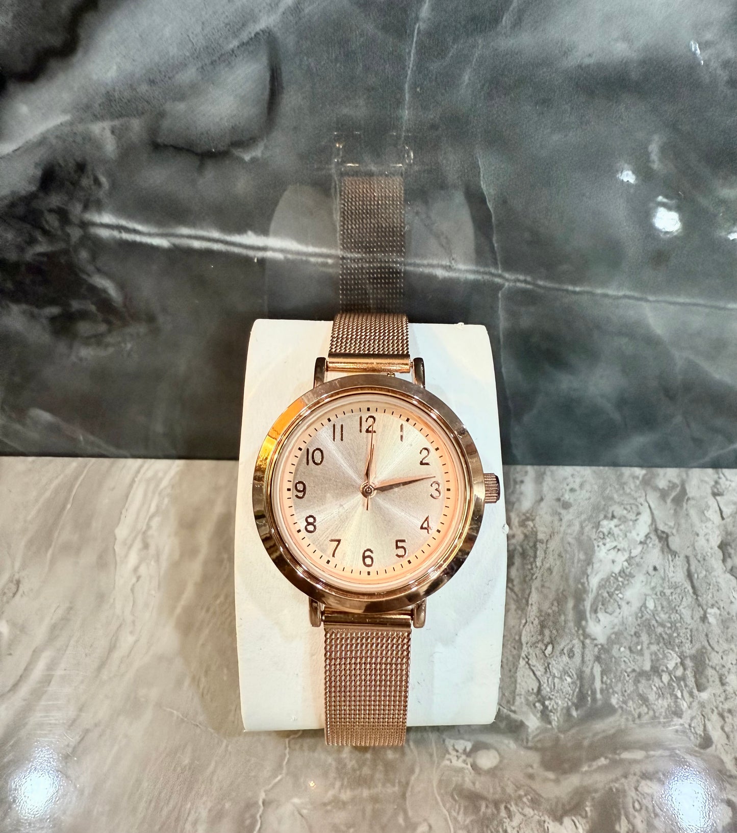 TIME N TRU - INTERCHANGEABLE SET MESH WATCH - ROSEGOLD