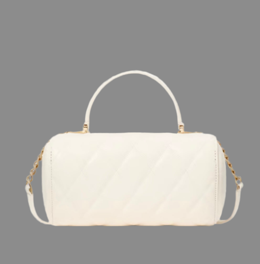KATE SPADE QUILTED HEART BARREL TOP HANDLE/CROSSBODY - SMALL - MERINGUE