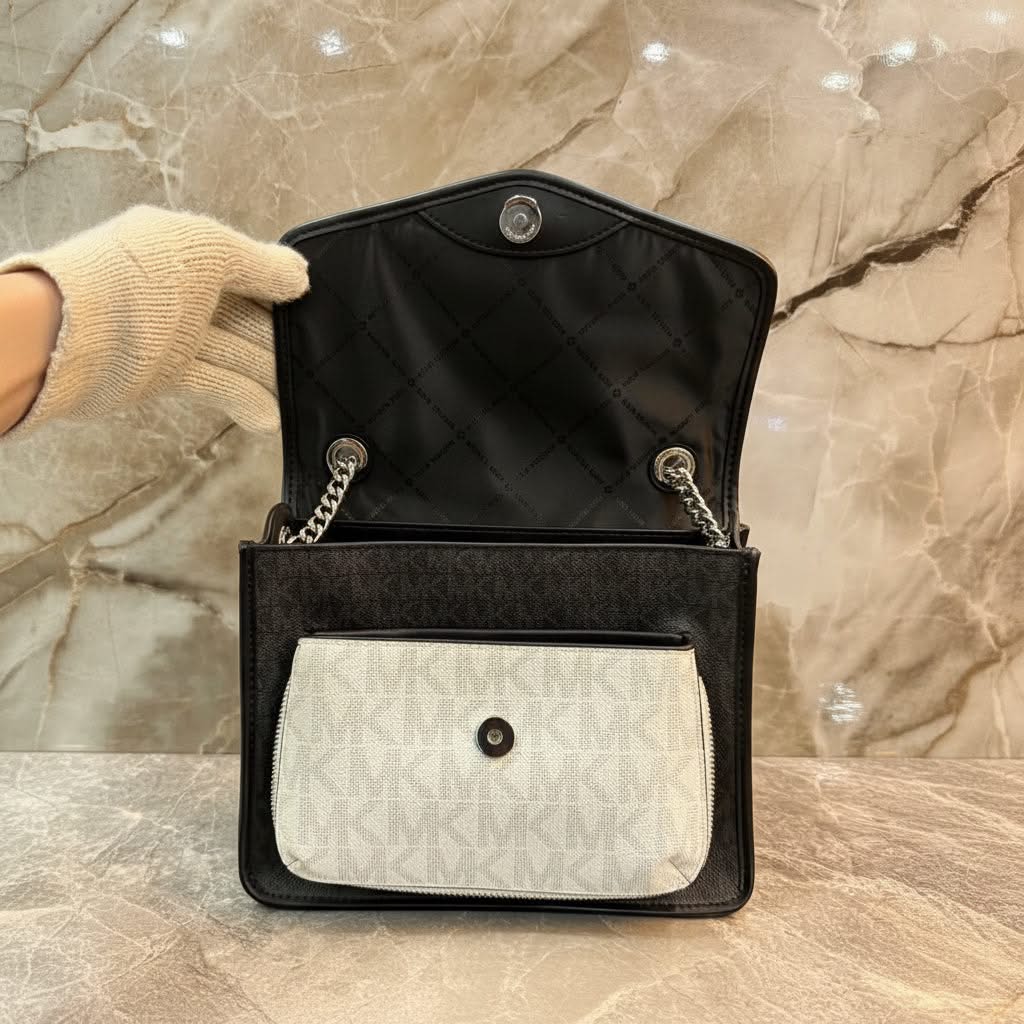 MICHAEL KORS REGINA MEDIUM FLAP CONVERTIBLE CHAIN SHOULDER BAG/CROSSBODY