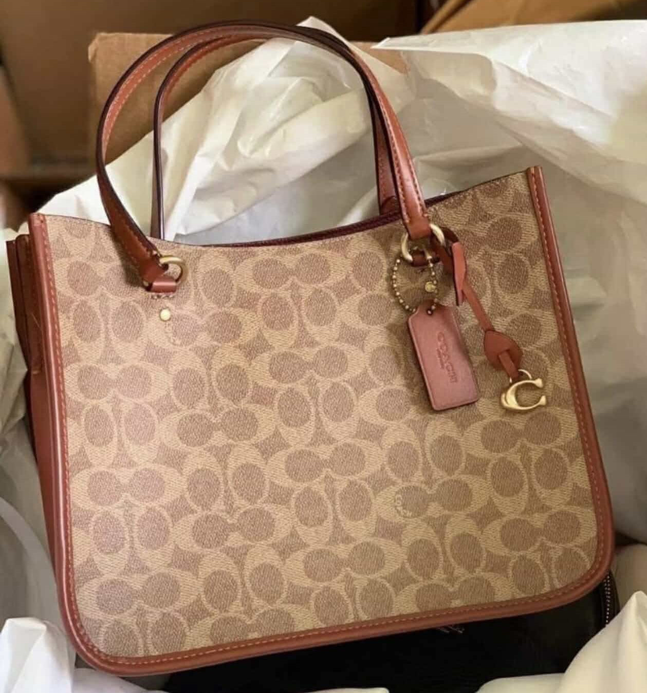 COACH TYLER CARRYALL 28 IN SIGNATURE CANVAS