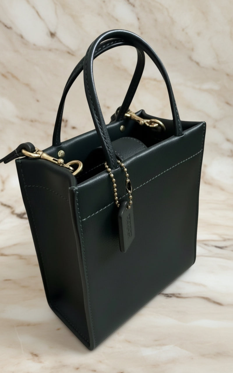 COACH CASHIN MINI TOTE - BLACK ( BOUTIQUE STORE )