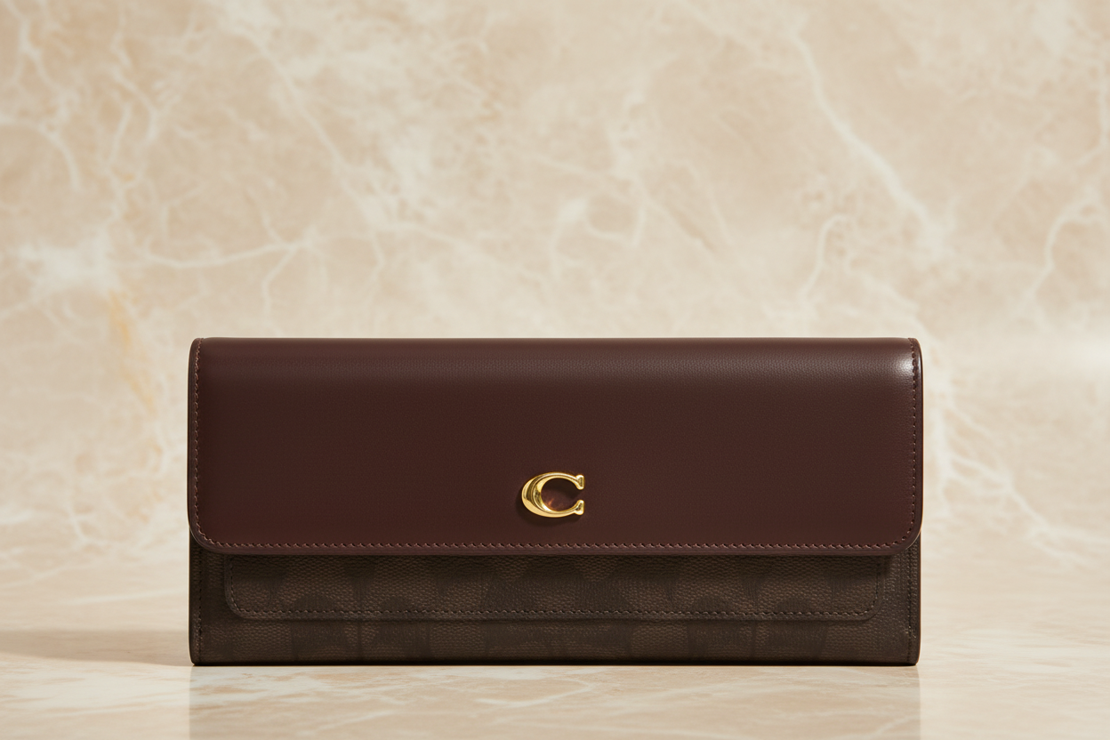 SALE‼️COACH MILA LONG SLIM FLAP WALLET ( FR. BOUTIQUE STORE - DISPLAY ITEM )