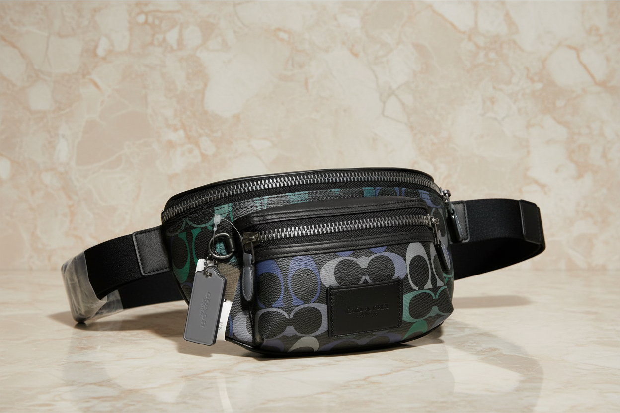 COACH WESTWAY WAISTPACK/CHEST BAG - GRAPHITE GREEN