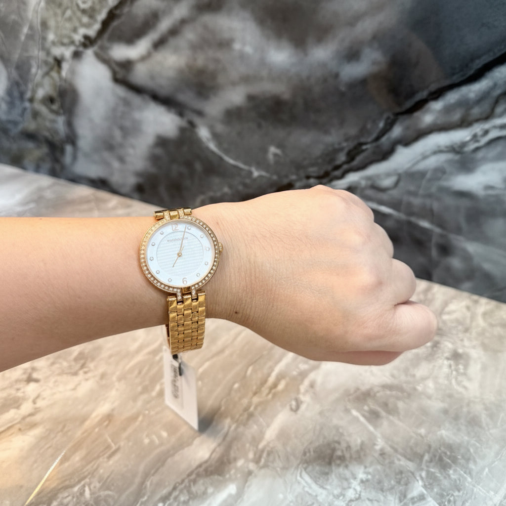 ساعة جيوردانو نسائية - لون ذهبي وردي