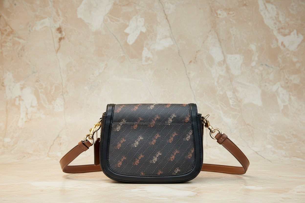 COACH SADDLE CROSSBODY IN SIGNATURE HORSE & CARRIAGE PRINT