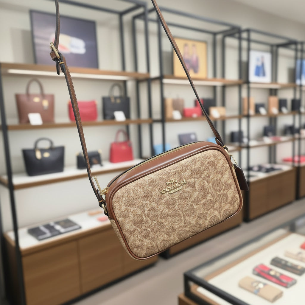 COACH MINI JAMIE - SALE‼️ WITH A TINY PEEL OFF IN FRONT - CAMERA BAG/CROSSBODY