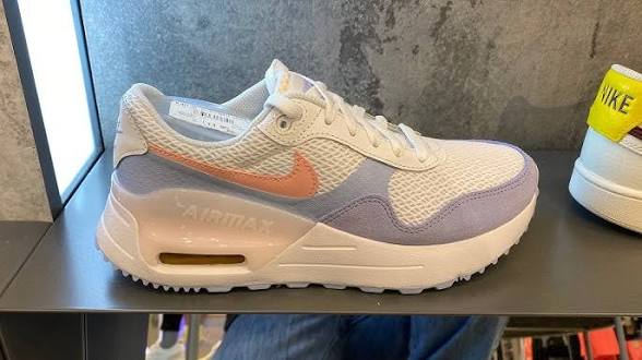 NIKE AIR MAX SYSTM WOMEN’S SHOES - SIZE: US 9/EURO 40.5/26 CM - WHITE PINK BLOOM COBALT BLISS