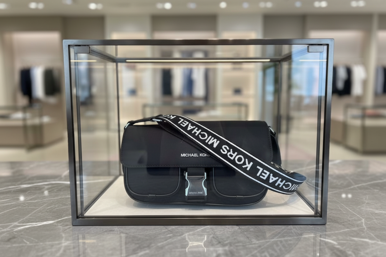 MICHAEL KORS KHAI MEDIUM DOUBLE POCKET FLAP MESSENGER