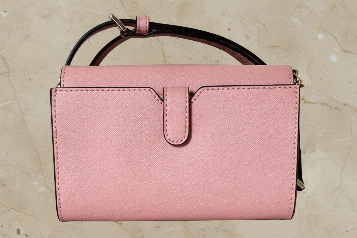 MICHAEL KORS JET SET TRAVEL PHONE CROSSBODY BAG - PRIMROSE