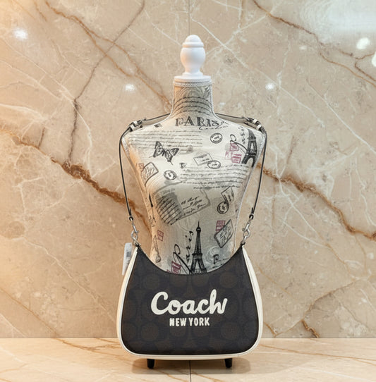 حقيبة كتف/حقيبة كروس بودي من كوتش سكريبت تيري هوبو - متوسطة الحجم