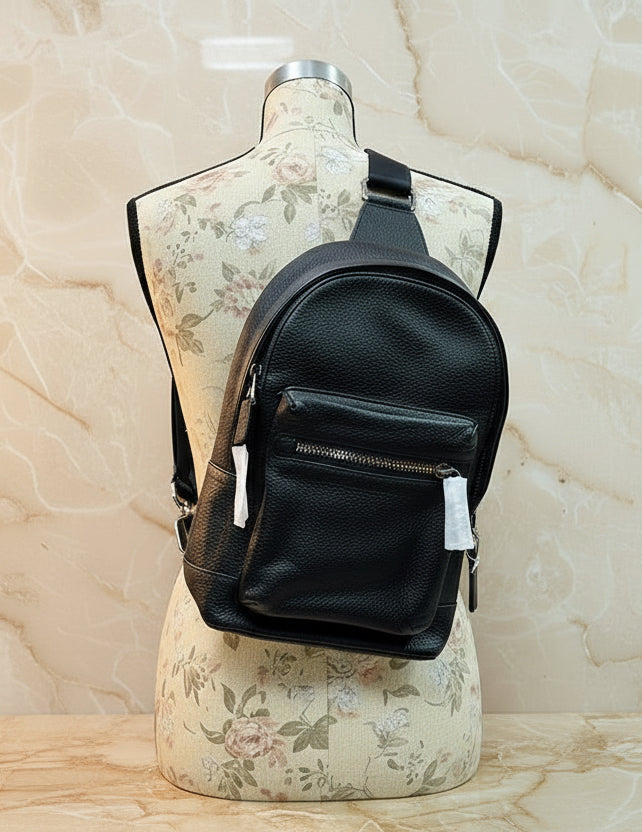 COACH WEST PACK REFINED PEBBLE LEATHER