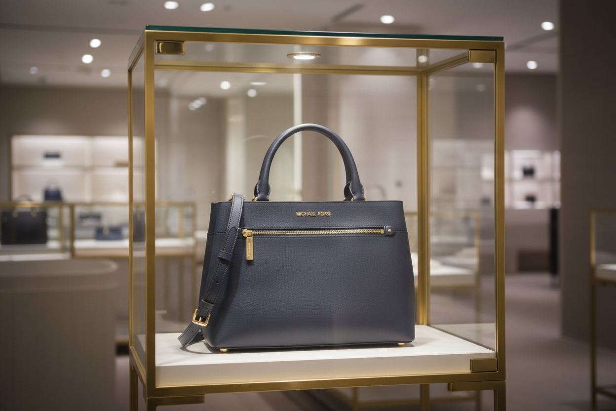 MICHAEL KORS HAILEE LARGE SAFFIANO LEATHER SATCHEL