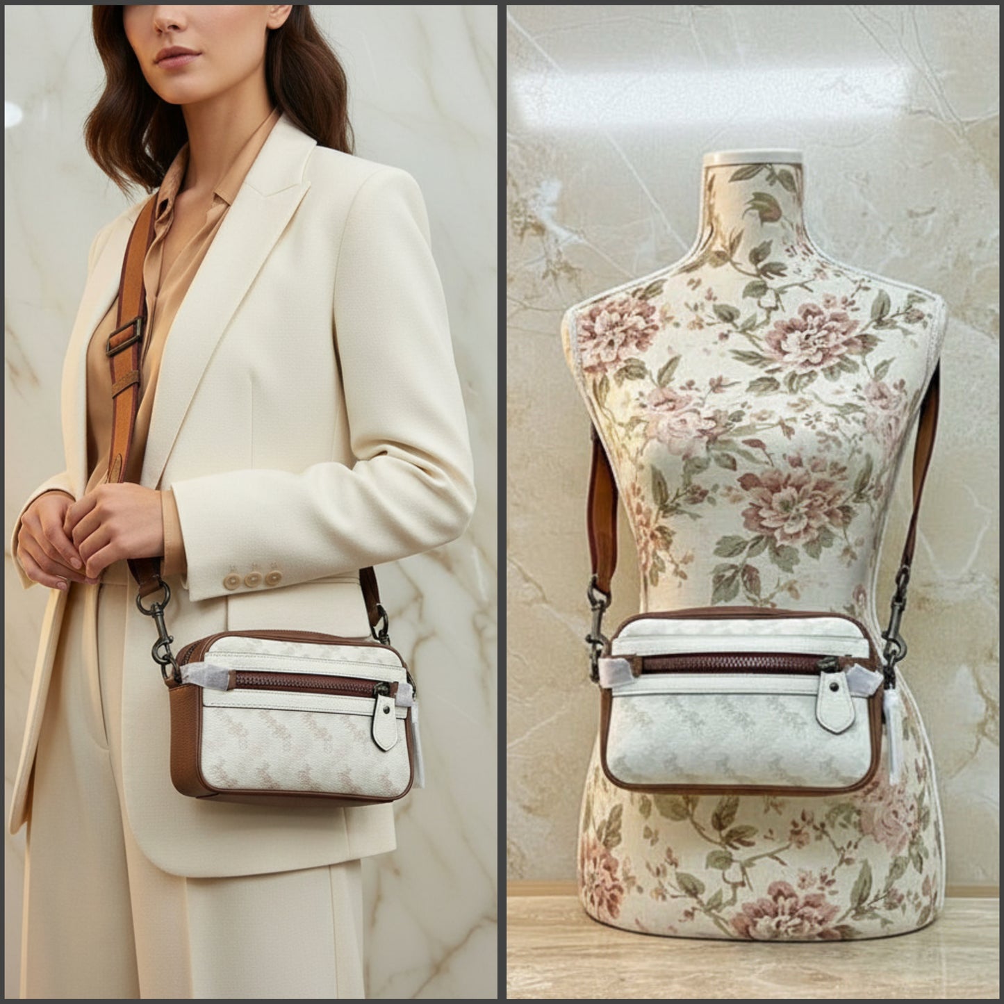 COACH ACADEMY CROSSBODY WITH HORSE & CARRIAGE PRINT