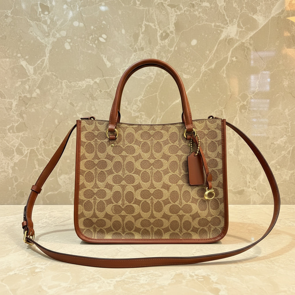 COACH TYLER CARRYALL 28 IN SIGNATURE CANVAS