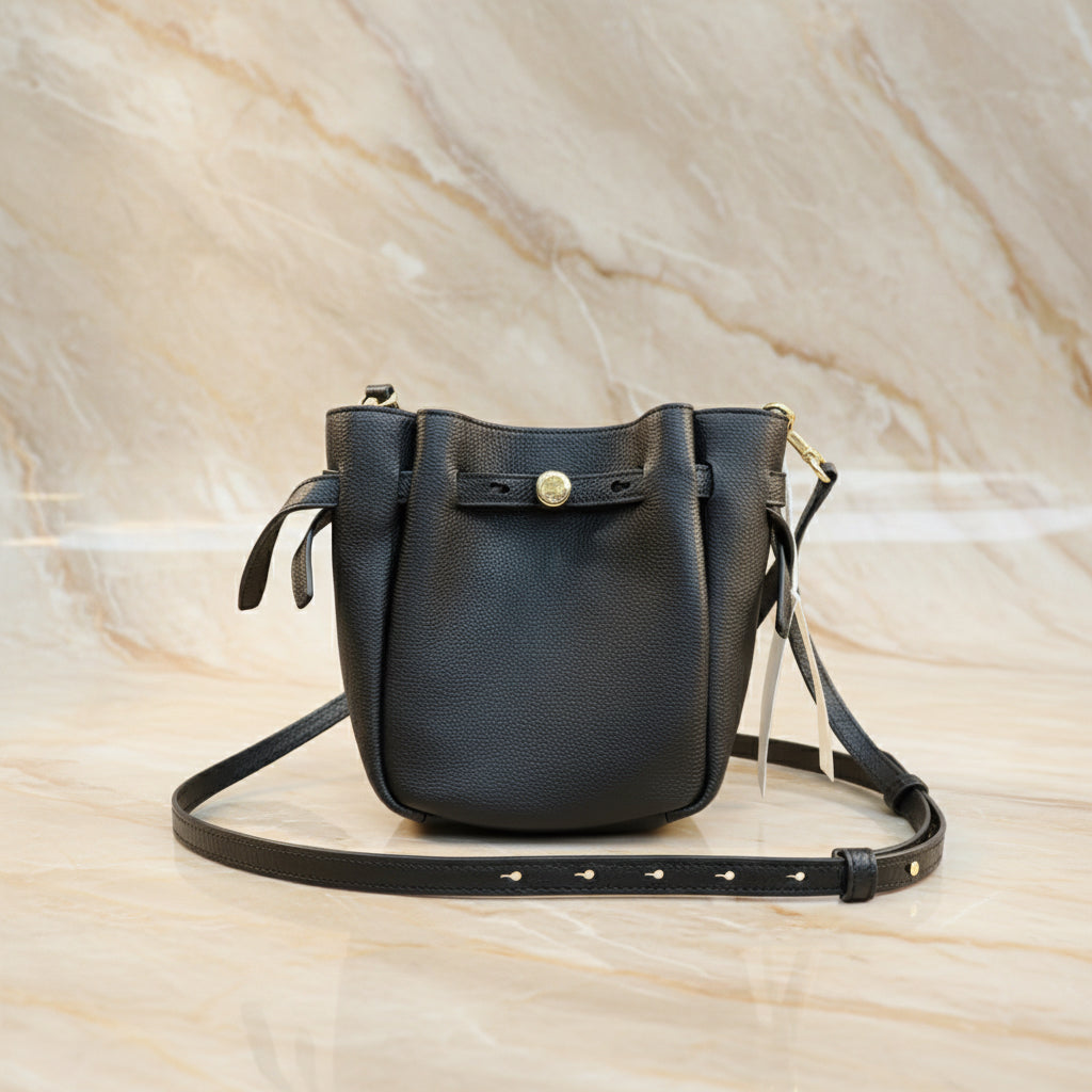 TORY BURCH MINI ROMY CROSSBODY - BLACK