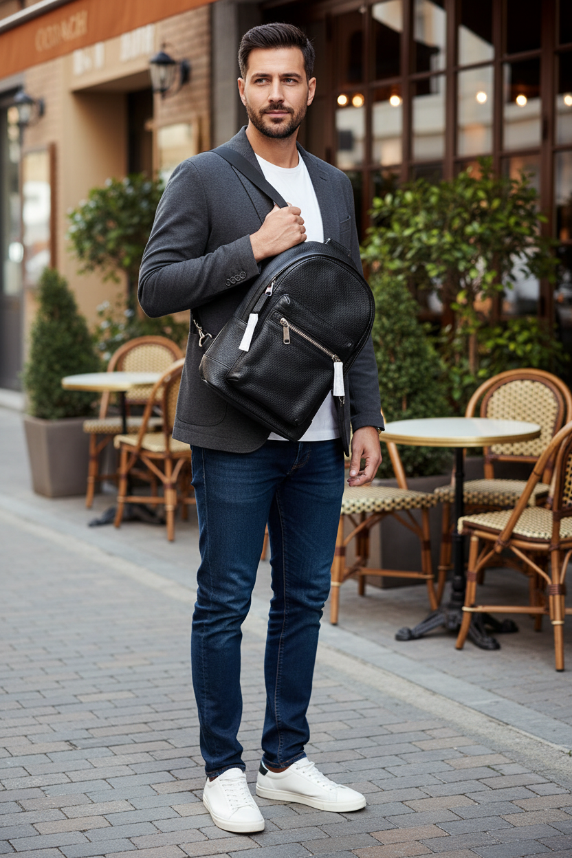 COACH WEST PACK REFINED PEBBLE LEATHER