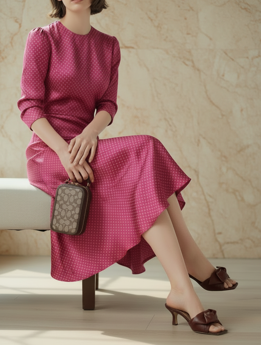 COACH ALIE PHONE CROSSBODY BAG IN SIGNATURE JACQUARD - OAK MAPLE ( FR. BOUTIQUE STORE )