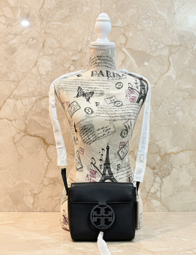 TORY BURCH MILLER CROSSBODY - BLACK