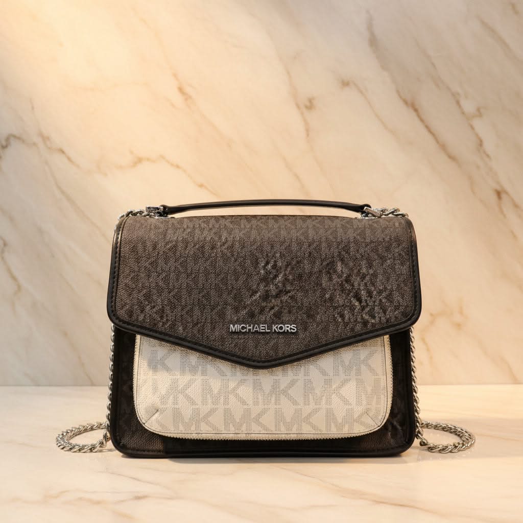 MICHAEL KORS REGINA MEDIUM FLAP CONVERTIBLE CHAIN SHOULDER BAG/CROSSBODY