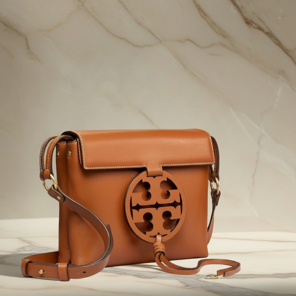 TORY BURCH MILLER CROSSBODY -  BROWN